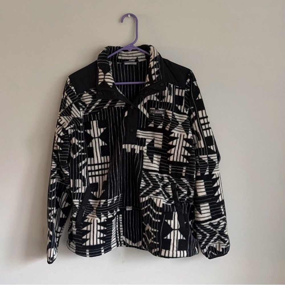 WOMEN'S COLUMBIA SAWYER RAPIDS 1/4 SNAP PULLOVER JACKET / FLEECE - Large L